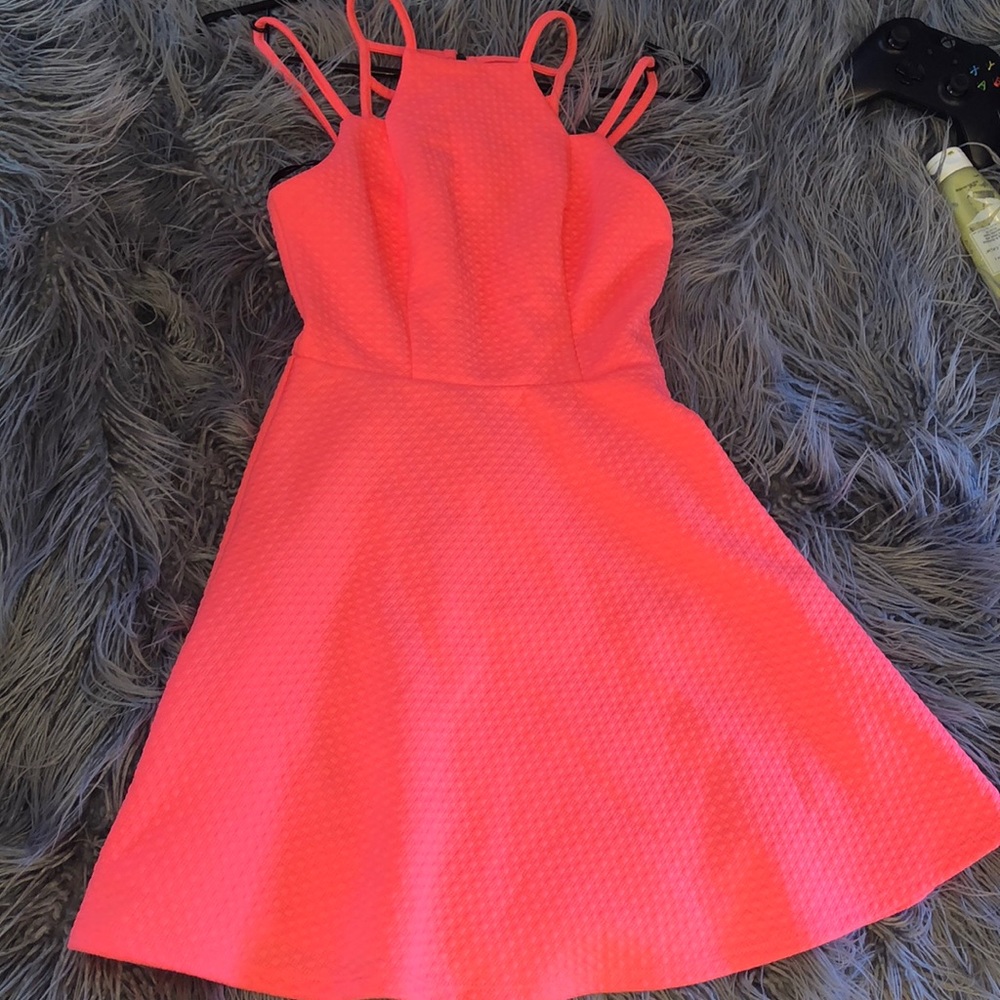 Hot pink dress